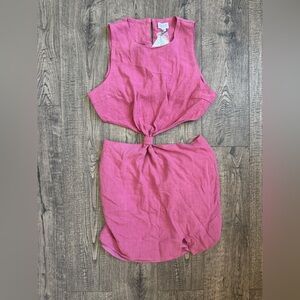 3 Jems Le Lis Round Neck Cut Out Dress-NWT-Size Large